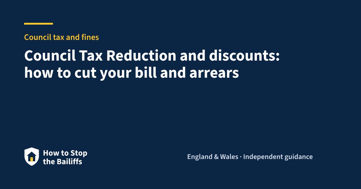Council Tax Reduction and discounts: how to cut your bill and arrears