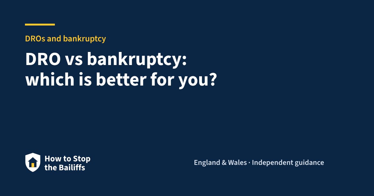 DRO vs bankruptcy: which is better for you?