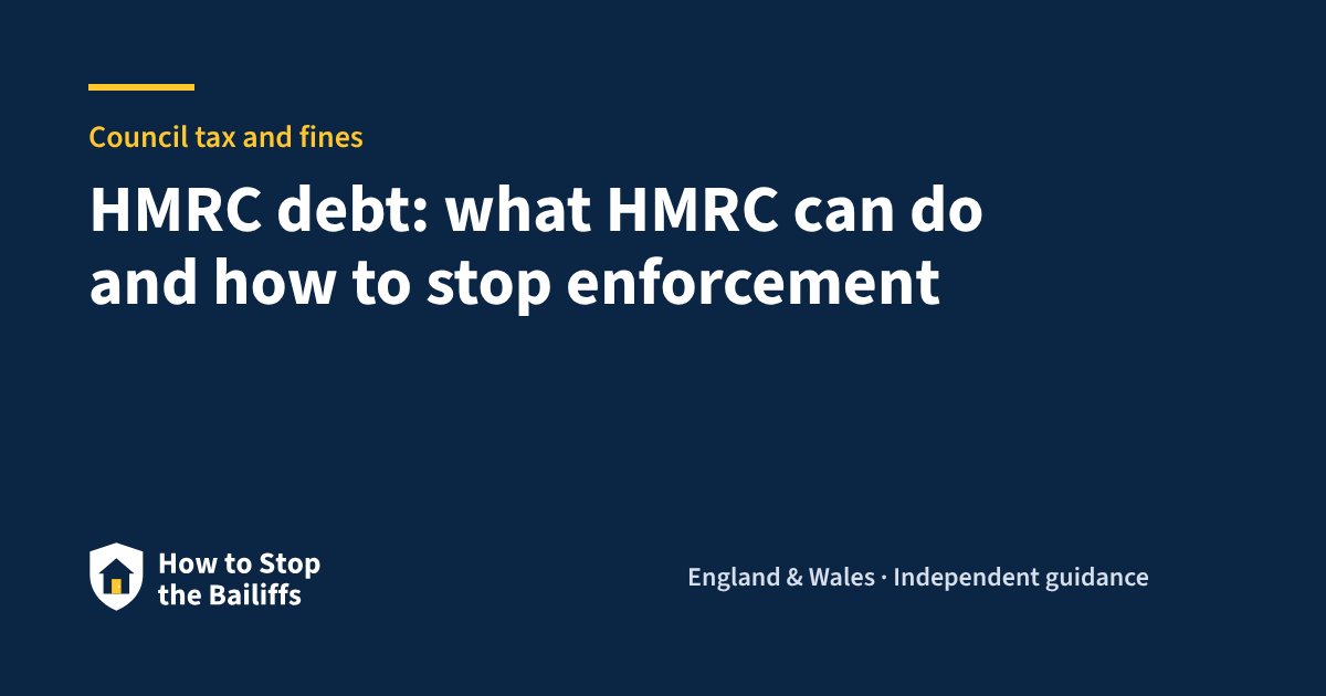 HMRC debt: what HMRC can do and how to stop enforcement