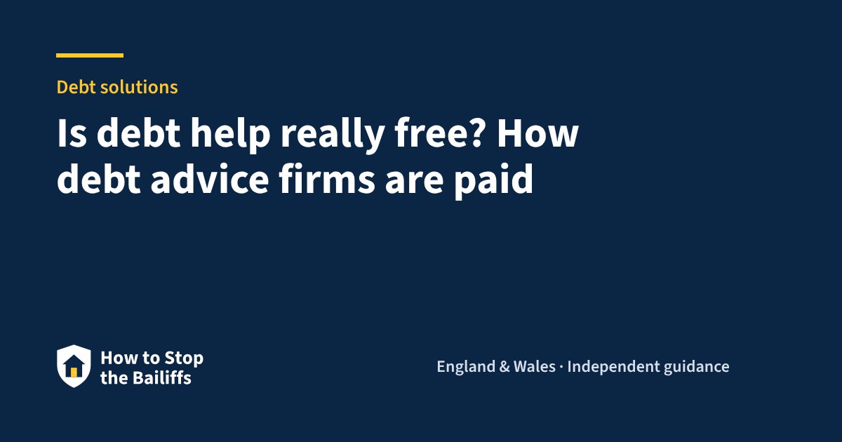 Is debt help really free? How debt advice firms are paid