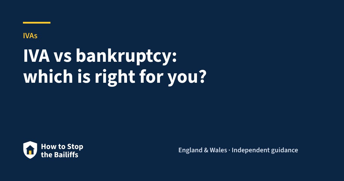 IVA vs bankruptcy: which is right for you?