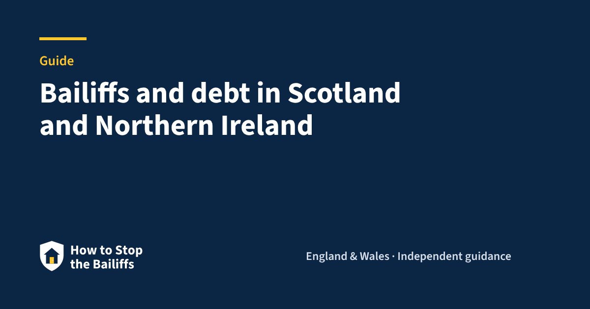 Bailiffs and debt in Scotland and Northern Ireland