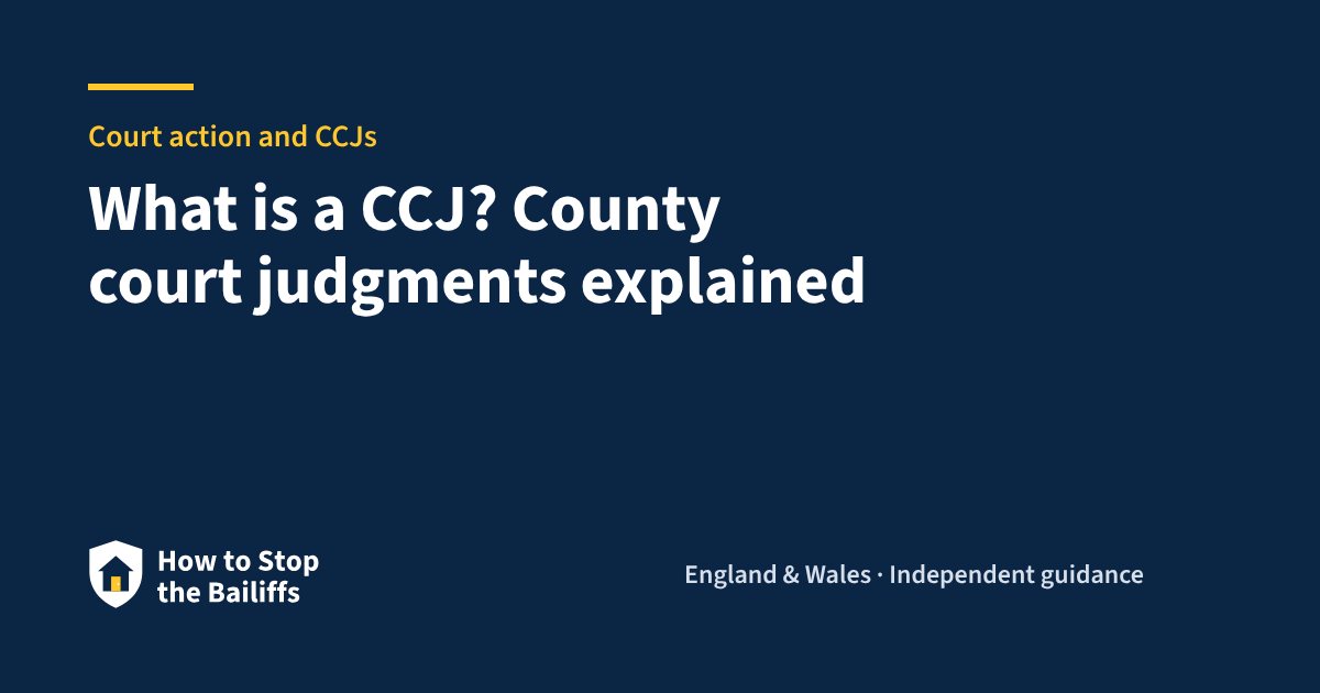 What is a CCJ? County court judgments explained